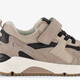 Suède jongens sneakers taupe