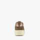 Dames sneakers beige met panterprint