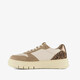 Dames sneakers beige met panterprint