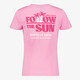 Meisjes T-shirt met backprint roze