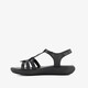 Leren dames sandalen zwart