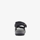Leren dames sandalen zwart