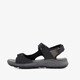 Leren dames sandalen zwart