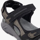 Leren dames sandalen zwart