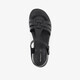 Leren dames sandalen zwart