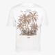 Heren T-shirt met backprint wit