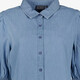 Dames spijkerblouse met korte pofmouwtjes