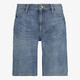 Baggy dames denim bermuda medium blauw