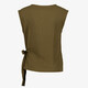Dames top met strikdetail groen