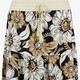 Dames maxi rok met bloemenprint beige zwart