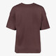 Oversized dames T-shirt bruin
