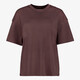 Oversized dames T-shirt bruin