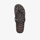 Dames teenslippers met panterprint bruin zwart