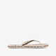 Dames teenslippers met tijgerprint beige