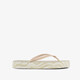 Dames teenslippers met print beige