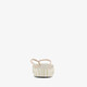 Dames teenslippers met print beige