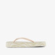 Dames teenslippers met print beige