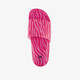 Dames badslippers met zebraprint roze rood