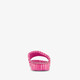 Dames badslippers met zebraprint roze rood
