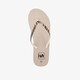 Dames teenslippers met tijgerprint beige