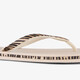 Dames teenslippers met tijgerprint beige