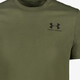 UA Left Chest Logo heren T-shirt donkergroen