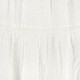 Dames lange witte rok met broderie
