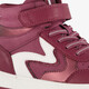 Hoge meisjes sneakers rood wit