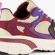 Metallic meisjes dad sneakers bordeaux beige