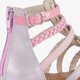 Meisjes sandalen met luipaardprint en glitters