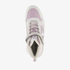 Meisjes hoge sneakers grijs roze