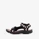 Meisjes sandalen met hartjes zwart