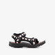 Meisjes sandalen met hartjes zwart