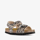 Kinder bio sandalen met panterprint