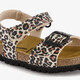 Kinder bio sandalen met panterprint
