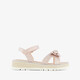 Meisjes sandalen met glitters en strikje