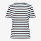 Gestreept dames T-shirt lichtblauw