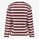 Dames shirt met lange mouwen gestreept wit rood