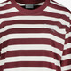 Dames shirt met lange mouwen gestreept wit rood