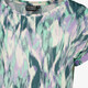Dames top met print groen blauw