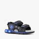 Jongens sandalen met lichtjes zwart blauw
