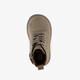 Suède meisjes veterboots met bloemetjes taupe