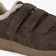 Dames sneakers met teddy voering bruin