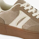 Metallic dames sneakers beige