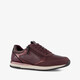 Dames sneakers met rits bordeauxrood