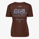Dames T-shirt met backprint bruin