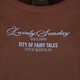 Dames T-shirt met backprint bruin