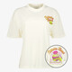 Dames T-shirt met backprint ecru