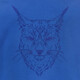 Jongens shirt met lange mouwen en lynx opdruk blauw