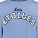 Meisjes sweater met tekstopdruk blauw